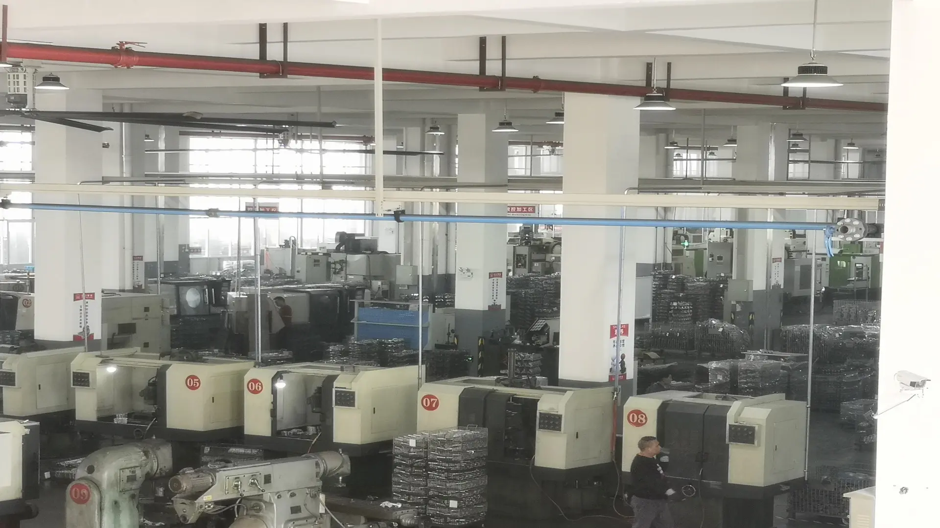 Large machining workshop