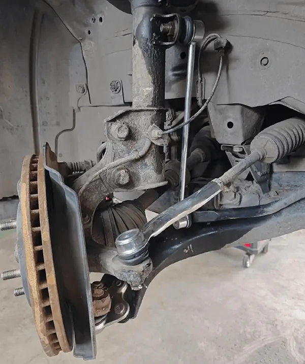 not same as tie rod end and sway bar